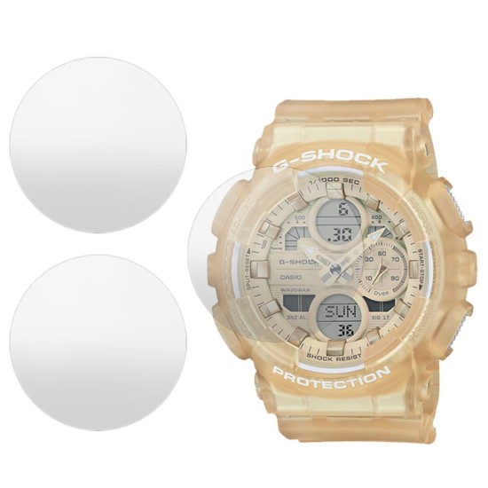 SILKASE Set 3 Folii Silicon Regenerabil Full-display Casio GMA-S140NC-7A, Mat (Folie silicon smartwatch mate, W0304) by www.silkase.ro
