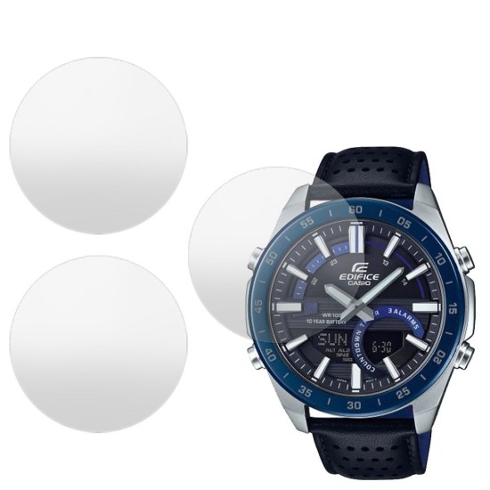 SILKASE Set 3 Folii Silicon Regenerabil Full-display Casio ERA-120BL-2A, Mat (Folie silicon smartwatch mate, W0320) by www.silkase.ro