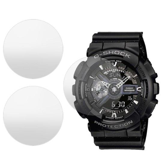 SILKASE Set 3 Folii Silicon Regenerabil Full-display Casio GA-700-1B, Mat (Folie silicon smartwatch mate, W0326) by www.silkase.ro