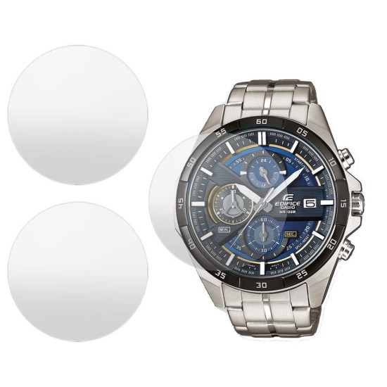 SILKASE Set 3 Folii Silicon Regenerabil Full-display Casio EFR-556DB-2A, Mat (Folie silicon smartwatch mate, W0327) by www.silkase.ro