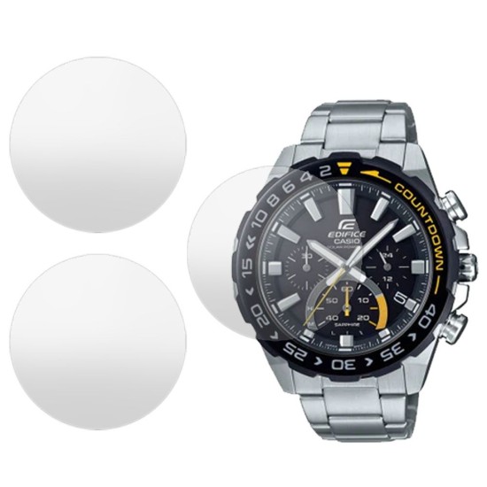 SILKASE Set 3 Folii Silicon Regenerabil Full-display Casio EFS-S550DB-1A, Mat (Folie silicon smartwatch mate, W0334) by www.silkase.ro