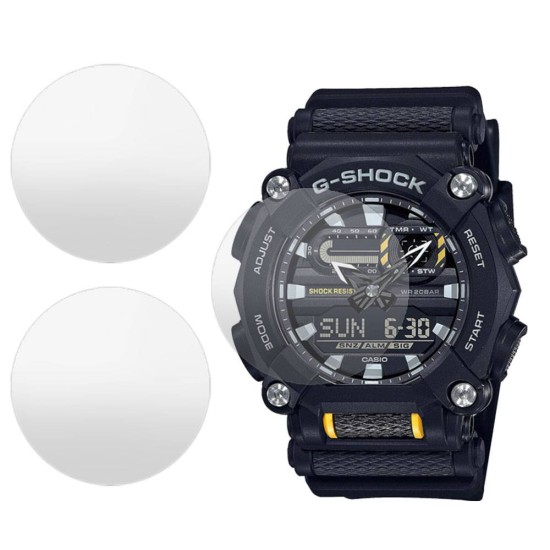 SILKASE Set 3 Folii Silicon Regenerabil Full-display Casio GA-900-1A (36mm), Mat (Folie silicon smartwatch mate, W0337) by www.silkase.ro