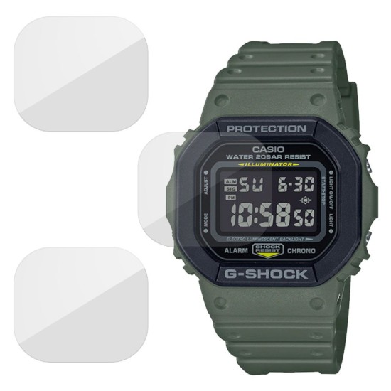 Set 3 folii SILKASE Casio DW-5610SU-3, silicon, regenerabil, Full-display (SILKASE, Folie Silicon Smartwatch) by www.silkase.ro SILKASE Set 3 Folii Silicon Regenerabil Full-display Casio DW-5610SU-3, Lucios (Folie Silicon Smartwatch, W0164) by www.silkase.ro