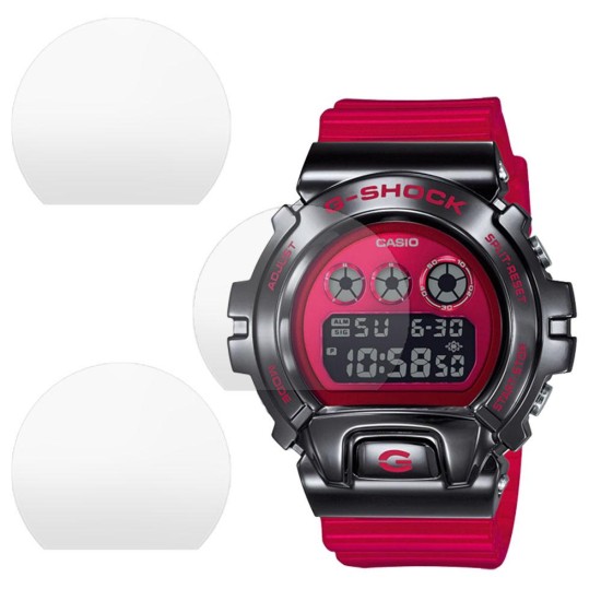 Set 3 folii mate SILKASE Casio GM-6900B-4, silicon, regenerabil, Full-display (SILKASE, Folie silicon smartwatch mate) by www.silkase.ro SILKASE Set 3 Folii Silicon Regenerabil Full-display Casio GM-6900B-4 (30mm), Mat (Folie silicon smartwatch mate, W0346) by www.silkase.ro