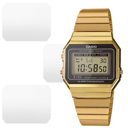SILKASE Set 3 Folii Silicon Regenerabil Full-display Casio A700WEG-9A (28mm), Mat