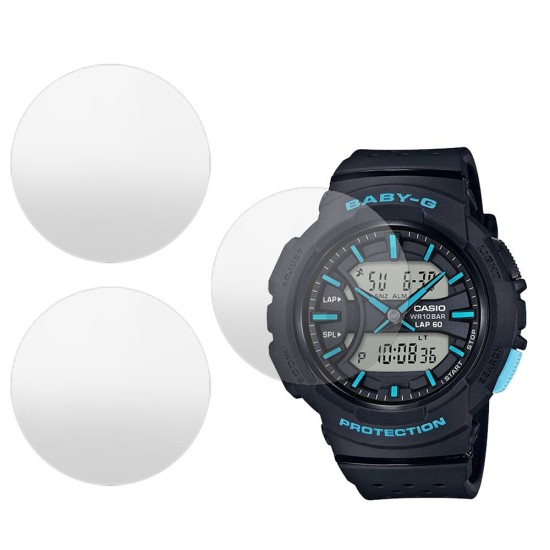 Set 3 folii mate SILKASE Casio BGA-240-1A3, silicon, regenerabil, Full-display (SILKASE, Folie silicon smartwatch mate) by www.silkase.ro SILKASE Set 3 Folii Silicon Regenerabil Full-display Casio BGA-240-1A3 (32mm), Mat (Folie silicon smartwatch mate, W0352) by www.silkase.ro