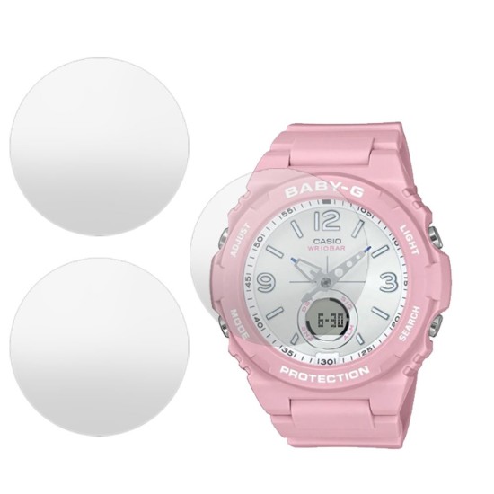 Set 3 folii mate SILKASE Casio BGA-260SC-4A, silicon, regenerabil, Full-display (SILKASE, Folie silicon smartwatch mate) by www.silkase.ro SILKASE Set 3 Folii Silicon Regenerabil Full-display Casio BGA-260SC-4A (32mm), Mat (Folie silicon smartwatch mate, W0354) by www.silkase.ro