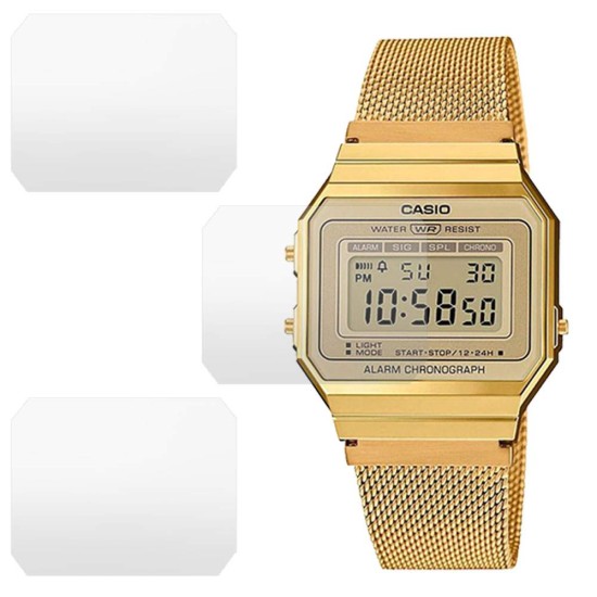 Set 3 folii mate SILKASE Casio A700WEMG-9A, silicon, regenerabil, Full-display (SILKASE, Folie silicon smartwatch mate) by www.silkase.ro SILKASE Set 3 Folii Silicon Regenerabil Full-display Casio A700WEMG-9A (28mm), Mat (Folie silicon smartwatch mate, W0356) by www.silkase.ro