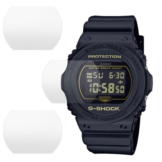 Set 3 folii mate SILKASE Casio DW-5700BBM-1, silicon, regenerabil, Full-display (SILKASE, Folie silicon smartwatch mate) by www.silkase.ro SILKASE Set 3 Folii Silicon Regenerabil Full-display Casio DW-5700BBM-1 (30mm), Mat (Folie silicon smartwatch mate, W0357) by www.silkase.ro