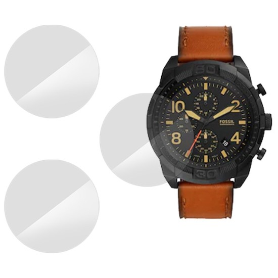 SILKASE Set 3 Folii Silicon Regenerabil Full-display Fossil FS5714 (39mm), Lucios (Folie Silicon Smartwatch, W0444) by www.silkase.ro