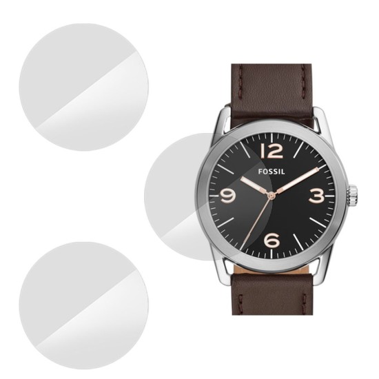 Set 3 folii SILKASE Fossil BQ2465SET, silicon, regenerabil, Full-display (SILKASE, Folie Silicon Smartwatch) by www.silkase.ro SILKASE Set 3 Folii Silicon Regenerabil Full-display Fossil BQ2465SET (39mm), Lucios (Folie Silicon Smartwatch, W0475) by www.silkase.ro