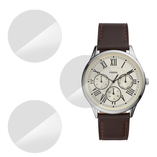SILKASE Set 3 Folii Silicon Regenerabil Full-display Fossil FS5680 (39mm), Lucios (Folie Silicon Smartwatch, W0480) by www.silkase.ro