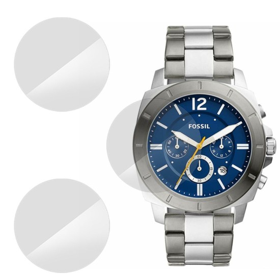 SILKASE Set 3 Folii Silicon Regenerabil Full-display Fossil BQ2464 (39mm), Lucios (Folie Silicon Smartwatch, W0483) by www.silkase.ro
