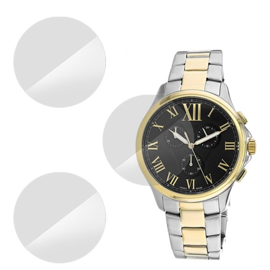Set 3 folii SILKASE Fossil FS5636, silicon, regenerabil, Full-display (SILKASE, Folie Silicon Smartwatch) by www.silkase.ro SILKASE Set 3 Folii Silicon Regenerabil Full-display Fossil FS5636 (39mm), Lucios (Folie Silicon Smartwatch, W0493) by www.silkase.ro