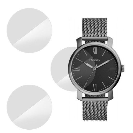 Set 3 folii SILKASE Fossil BQ2370, silicon, regenerabil, Full-display (SILKASE, Folie Silicon Smartwatch) by www.silkase.ro SILKASE Set 3 Folii Silicon Regenerabil Full-display Fossil BQ2370 (39mm), Lucios (Folie Silicon Smartwatch, W0499) by www.silkase.ro