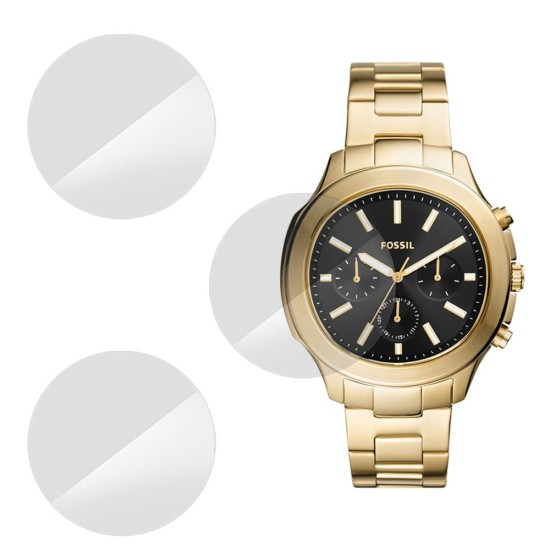 Set 3 folii SILKASE Fossil BQ2590, silicon, regenerabil, Full-display (SILKASE, Folie Silicon Smartwatch) by www.silkase.ro SILKASE Set 3 Folii Silicon Regenerabil Full-display Fossil BQ2590 (39mm), Lucios (Folie Silicon Smartwatch, W0503) by www.silkase.ro