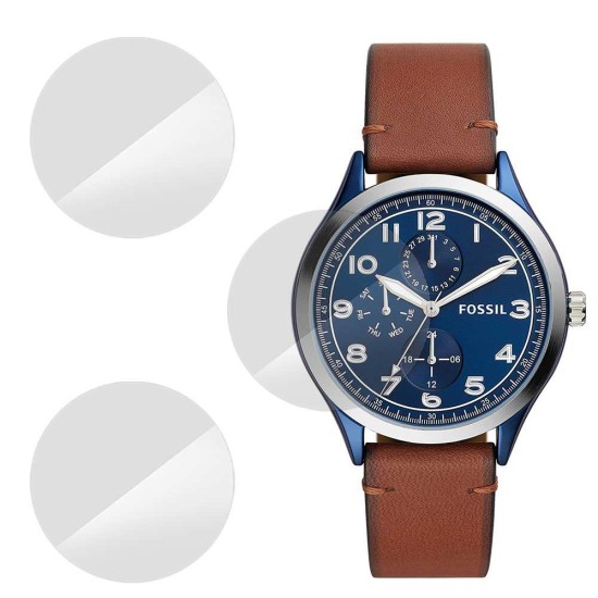 SILKASE Set 3 Folii Silicon Regenerabil Full-display Fossil BQ2510 (39mm), Lucios (Folie Silicon Smartwatch, W0512) by www.silkase.ro