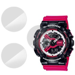 SILKASE Set 3 Folii Silicon Regenerabil Full-display Casio GA-110RB-1A, Lucios