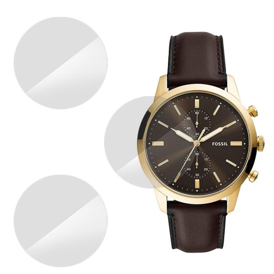 SILKASE Set 3 Folii Silicon Regenerabil Full-display Fossil FS5774 (39mm), Lucios (Folie Silicon Smartwatch, W0515) by www.silkase.ro