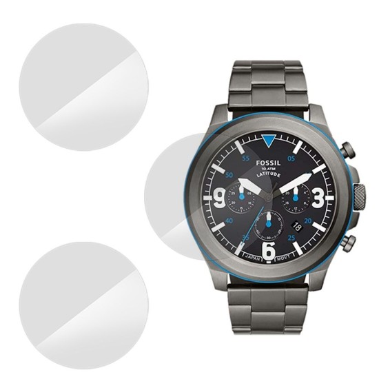 SILKASE Set 3 Folii Silicon Regenerabil Full-display Fossil FS5753 (39mm), Lucios (Folie Silicon Smartwatch, W0520) by www.silkase.ro