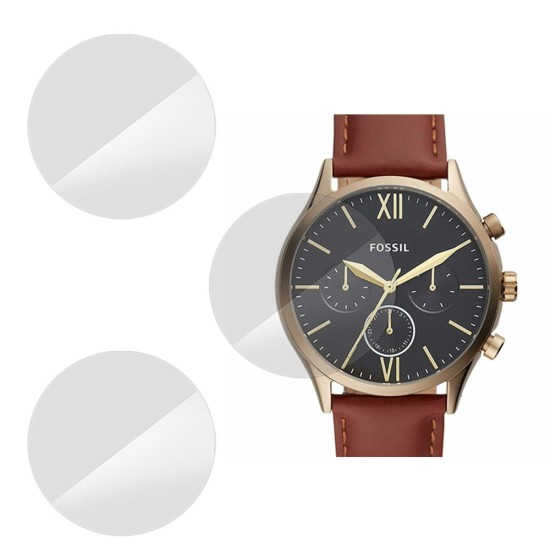 SILKASE Set 3 Folii Silicon Regenerabil Full-display Fossil BQ2404 (39mm), Lucios (Folie Silicon Smartwatch, W0534) by www.silkase.ro