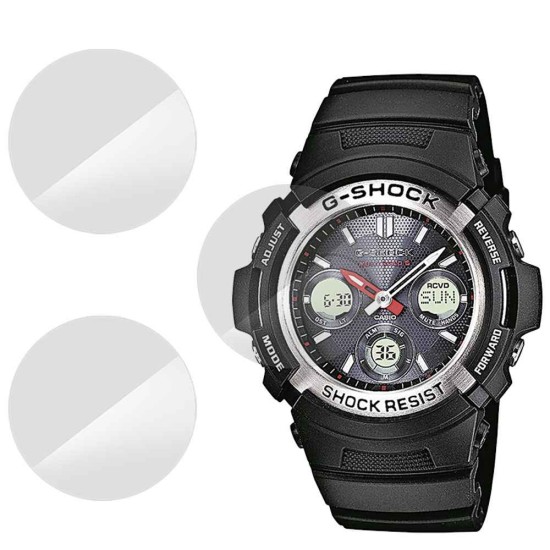 Set 3 folii SILKASE Casio AWG-M100-1A, silicon, regenerabil, Full-display (SILKASE, Folie Silicon Smartwatch) by www.silkase.ro SILKASE Set 3 Folii Silicon Regenerabil Full-display Casio AWG-M100-1A, Lucios (Folie Silicon Smartwatch, W0177) by www.silkase.ro