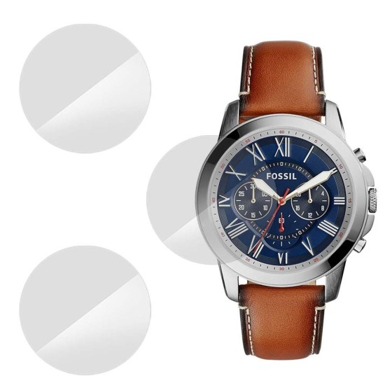 SILKASE Set 3 Folii Silicon Regenerabil Full-display Fossil FS5210 (39mm), Lucios (Folie Silicon Smartwatch, W0543) by www.silkase.ro