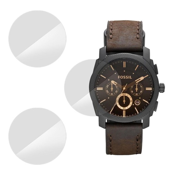 Set 3 folii SILKASE Fossil FS5251SET, silicon, regenerabil, Full-display (SILKASE, Folie Silicon Smartwatch) by www.silkase.ro SILKASE Set 3 Folii Silicon Regenerabil Full-display Fossil FS5251SET (39mm), Lucios (Folie Silicon Smartwatch, W0549) by www.silkase.ro