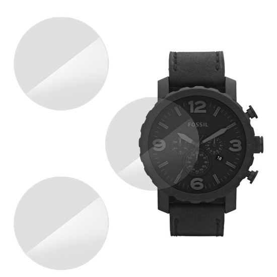 Set 3 folii SILKASE Fossil JR1354, silicon, regenerabil, Full-display (SILKASE, Folie Silicon Smartwatch) by www.silkase.ro SILKASE Set 3 Folii Silicon Regenerabil Full-display Fossil JR1354 (39mm), Lucios (Folie Silicon Smartwatch, W0553) by www.silkase.ro