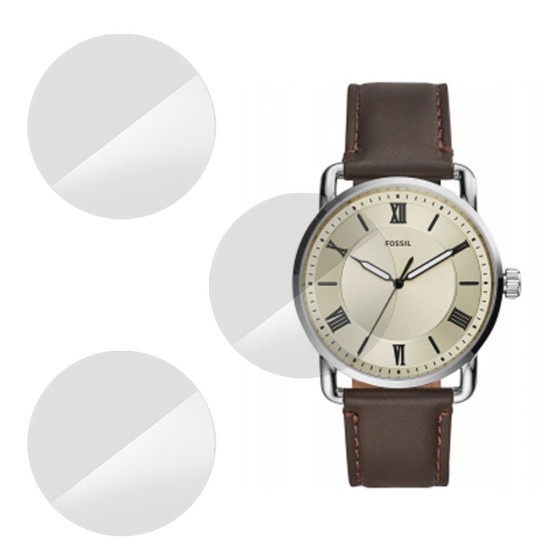 SILKASE Set 3 Folii Silicon Regenerabil Full-display Fossil FS5663 (39mm), Lucios (Folie Silicon Smartwatch, W0566) by www.silkase.ro