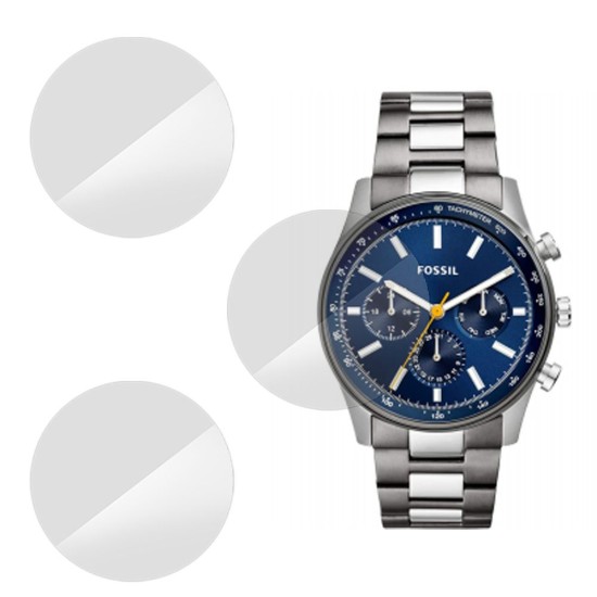 Set 3 folii SILKASE Fossil BQ2458, silicon, regenerabil, Full-display (SILKASE, Folie Silicon Smartwatch) by www.silkase.ro SILKASE Set 3 Folii Silicon Regenerabil Full-display Fossil BQ2458 (39mm), Lucios (Folie Silicon Smartwatch, W0567) by www.silkase.ro