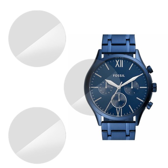 SILKASE Set 3 Folii Silicon Regenerabil Full-display Fossil BQ2403 (39mm), Lucios (Folie Silicon Smartwatch, W0581) by www.silkase.ro