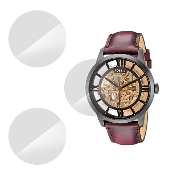 Set 3 folii SILKASE Fossil ME3098, silicon, regenerabil, Full-display (SILKASE, Folie Silicon Smartwatch) by www.silkase.ro SILKASE Set 3 Folii Silicon Regenerabil Full-display Fossil ME3098 (39mm), Lucios (Folie Silicon Smartwatch, W0589) by www.silkase.ro