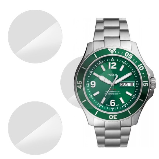 SILKASE Set 3 Folii Silicon Regenerabil Full-display Fossil FS5690 (39mm), Lucios (Folie Silicon Smartwatch, W0593) by www.silkase.ro