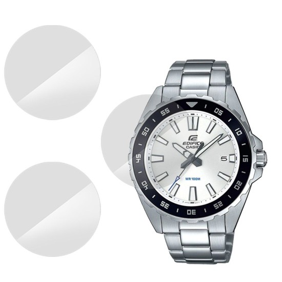 Set 3 folii SILKASE Casio EFV-130D-1A, silicon, regenerabil, Full-display (SILKASE, Folie Silicon Smartwatch) by www.silkase.ro SILKASE Set 3 Folii Silicon Regenerabil Full-display Casio EFV-130D-1A, Lucios (Folie Silicon Smartwatch, W0183) by www.silkase.ro