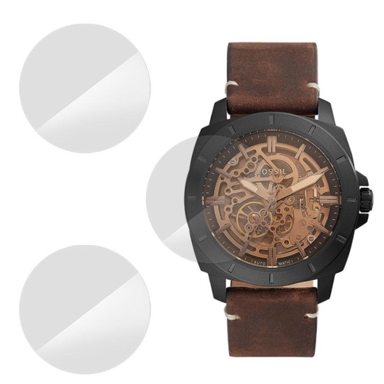 SILKASE Set 3 Folii Silicon Regenerabil Full-display Fossil BQ2429 (39mm), Lucios (Folie Silicon Smartwatch, W0597) by www.silkase.ro