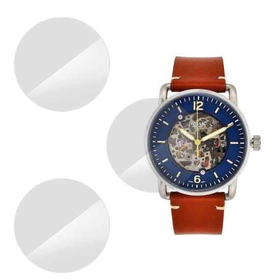 SILKASE Set 3 Folii Silicon Regenerabil Full-display Fossil ME3159 (39mm), Lucios (Folie Silicon Smartwatch, W0609) by www.silkase.ro