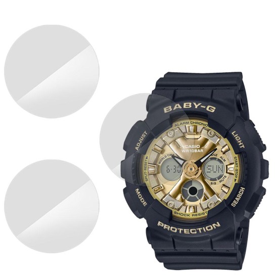SILKASE Set 3 Folii Silicon Regenerabil Full-display Casio BA-130-1A3, Lucios (Folie Silicon Smartwatch, W0185) by www.silkase.ro