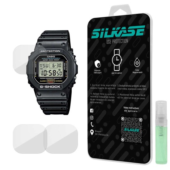 Set 3 folii mate SILKASE Fossil BQ2546, silicon, regenerabil, Full-display (SILKASE, Folie silicon smartwatch mate) by www.silkase.ro SILKASE Set 3 Folii Silicon Regenerabil Full-display Fossil BQ2546 (39mm), Mat (Folie silicon smartwatch mate, W0632) by www.silkase.ro