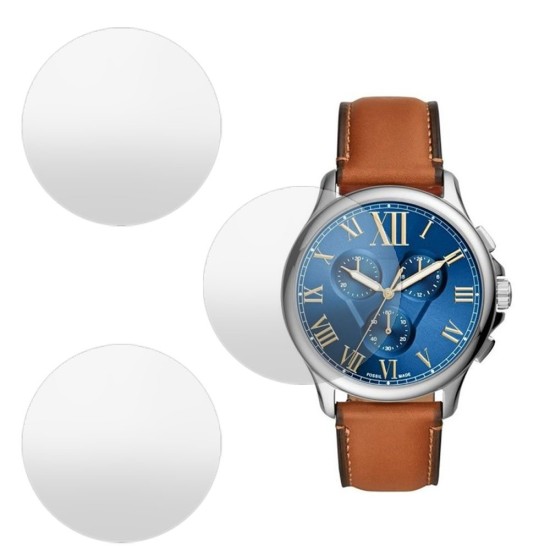 SILKASE Set 3 Folii Silicon Regenerabil Full-display Fossil FS5640 (39mm), Mat (Folie silicon smartwatch mate, W0637) by www.silkase.ro