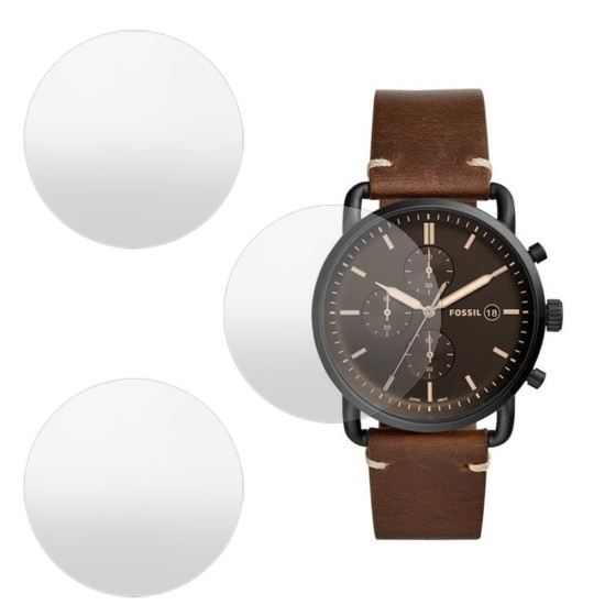 SILKASE Set 3 Folii Silicon Regenerabil Full-display Fossil FS5403 (39mm), Mat (Folie silicon smartwatch mate, W0649) by www.silkase.ro