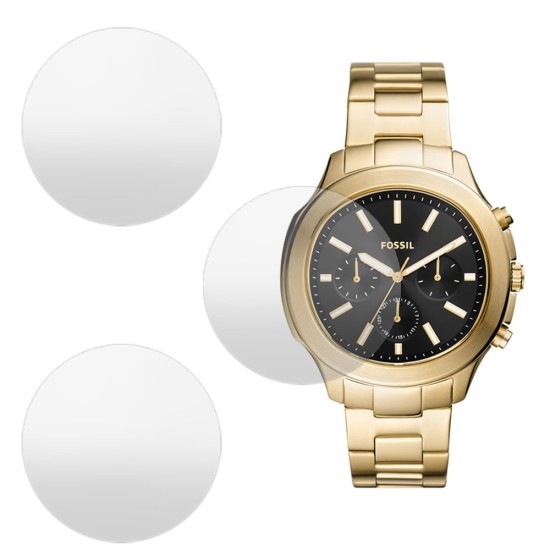 SILKASE Set 3 Folii Silicon Regenerabil Full-display Fossil BQ2590 (39mm), Mat (Folie silicon smartwatch mate, W0685) by www.silkase.ro