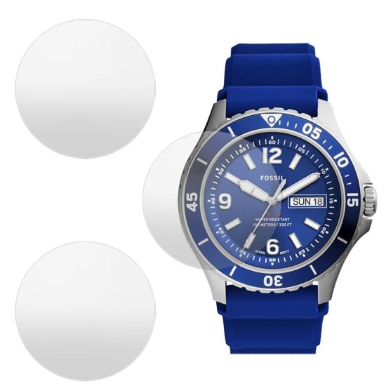 SILKASE Set 3 Folii Silicon Regenerabil Full-display Fossil FS5700 (39mm), Mat (Folie silicon smartwatch mate, W0769) by www.silkase.ro