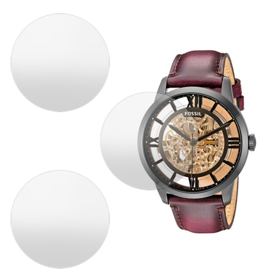 SILKASE Set 3 Folii Silicon Regenerabil Full-display Fossil ME3098 (39mm), Mat (Folie silicon smartwatch mate, W0771) by www.silkase.ro