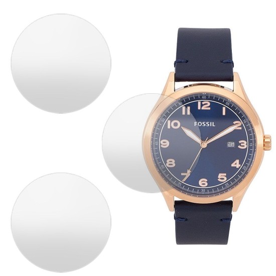 SILKASE Set 3 Folii Silicon Regenerabil Full-display Fossil BQ2470SET (39mm), Mat (Folie silicon smartwatch mate, W0784) by www.silkase.ro