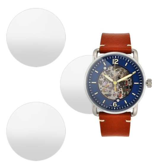 SILKASE Set 3 Folii Silicon Regenerabil Full-display Fossil ME3159 (39mm), Mat (Folie silicon smartwatch mate, W0791) by www.silkase.ro