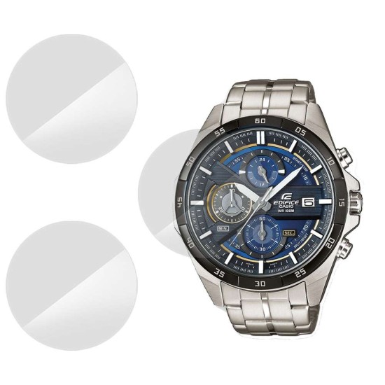 Set 3 folii SILKASE Casio EFR-556DB-2A, silicon, regenerabil, Full-display (SILKASE, Folie Silicon Smartwatch) by www.silkase.ro SILKASE Set 3 Folii Silicon Regenerabil Full-display Casio EFR-556DB-2A, Lucios (Folie Silicon Smartwatch, W0211) by www.silkase.ro