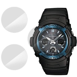 SILKASE Set 3 Folii Silicon Regenerabil Full-display Casio AWG-M100A-1A, Lucios