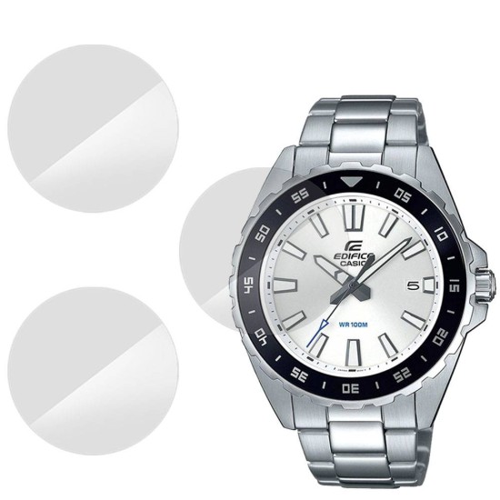 Set 3 folii SILKASE Casio EFV-130D-7A, silicon, regenerabil, Full-display (SILKASE, Folie Silicon Smartwatch) by www.silkase.ro SILKASE Set 3 Folii Silicon Regenerabil Full-display Casio EFV-130D-7A, Lucios (Folie Silicon Smartwatch, W0151) by www.silkase.ro