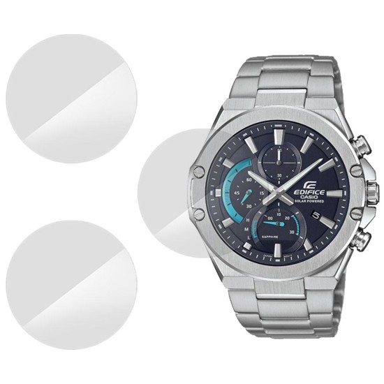 SILKASE Set 3 Folii Silicon Regenerabil Full-display Casio EFS-S560D-1A, Lucios (Folie Silicon Smartwatch, W0222) by www.silkase.ro